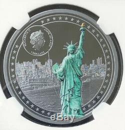 Miss Liberty 2020 1oz Silver Coin HighRelief PF 70 Private Miles Standish Design