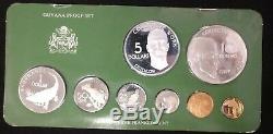 Mixed Lot of Foreign Proof Sets with Silver Coins Cook Islands, Guyana, others