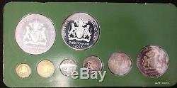 Mixed Lot of Foreign Proof Sets with Silver Coins Cook Islands, Guyana, others