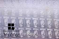 Münzbarren 100 x 1 gr. Silberbarren Cook Islands 10 cent 2012 Offen