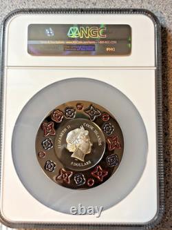 Murrine Millefiori Glass Art 2016 Cook IS $5 Silver Coin PF NGC 69 Ultra Cameo