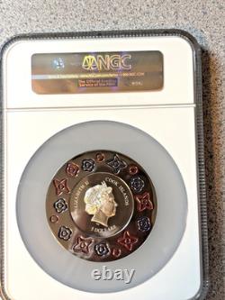 Murrine Millefiori Glass Art 2016 Cook IS $5 Silver Coin PF NGC 69 Ultra Cameo