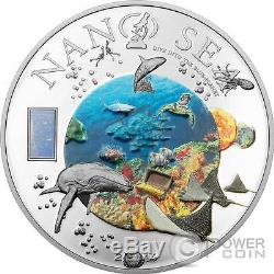 NANO SEA Dive Into The Blue Planet Silver Coin 10$ Cook Islands 2014