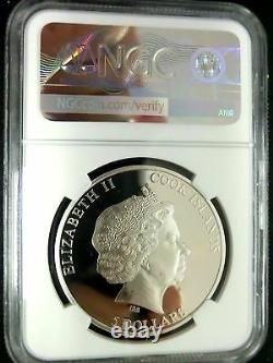 NGC PF68 Cook Island 2013 Prism Polar Bear $5 Super. 999 Silver Coin POP 1