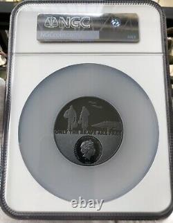 NGC PF70 2020 Cook Islands 3oz Black Proof Fighter Pilot Silver coin