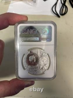 Ngc 7k Ms70 2022 Cook Islands Ohio U. S. State Animal Series Northern Black Racer