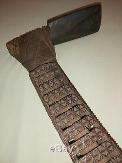 Old Polynesian (Cook Islands) Ceremonial Adze. 19th century (1870s or older)