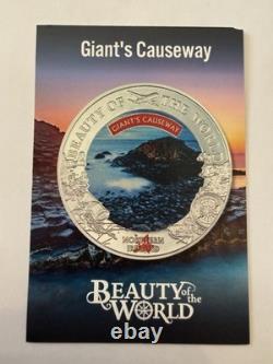 PCGS MS70 2024 Cook Island $5 Giant's Causeway 1oz Silver Coin With COA