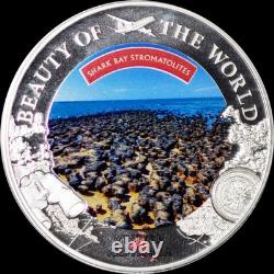 PCGS MS70 2024 Cook Islands Shark Bay Stromatolites $5 1 oz. 999 Fine Silver