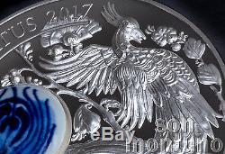 PEACOCK Royal Delft Series 50g Silver Coin 2017 COOK ISLANDS $10 Dollars
