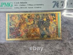 PMG Cook Islands 2022 $2 7 Pillars of Humanity