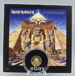 POWERSLAVE Iron Maiden Gold Coin 5$ Cook Islands 2024