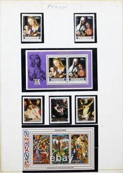 Penrhyn Stamps Mint NH Collection Art Sets S/S 1970's to 1980's