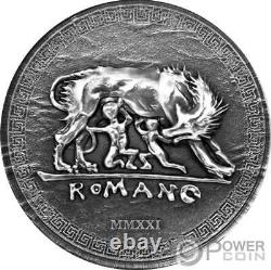 ROMULUS AND REMUS Roman Empire 1 Oz Silver Coin 5$ Cook Islands 2021