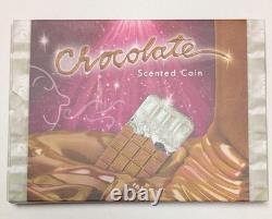 Rare 2014 Cook Islands. 999 Silver $5 Scented Chocolate Art Bar 20g