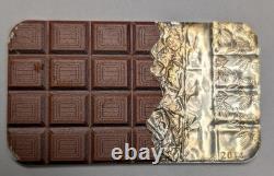 Rare 2014 Cook Islands. 999 Silver $5 Scented Chocolate Art Bar 20g