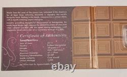 Rare 2014 Cook Islands. 999 Silver $5 Scented Chocolate Art Bar 20g