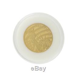 Rare 2018 Cook Islands $25 1/2 oz. 24 Pure Gold Statue Of Liberty Coin
