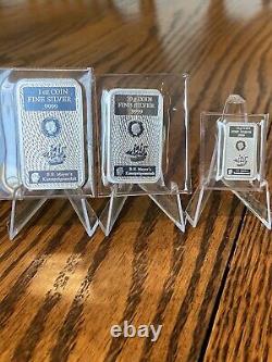 Rare 2021 Lot Of Cook Islands Silver Bar Currency Sealed In Assay