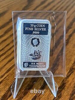 Rare 2021 Lot Of Cook Islands Silver Bar Currency Sealed In Assay