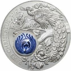 Royal Delft Peacock Pavo Christatus 50 g Silver Coin Cook Island 2017