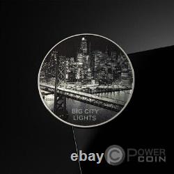 SAN FRANCISCO Big City Lights Silver Coin 5$ Cook Islands 2024