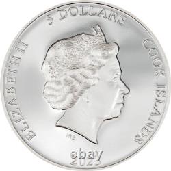 SECOND SKIN 1 Oz Silver Coin $5 Cook Islands 2023
