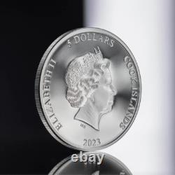 SECOND SKIN 1 Oz Silver Coin $5 Cook Islands 2023