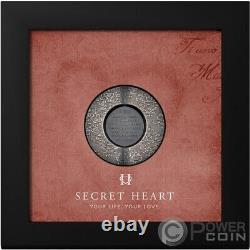 SECRET HEART 1 Oz Silver Coin 5$ Cook Islands 2022