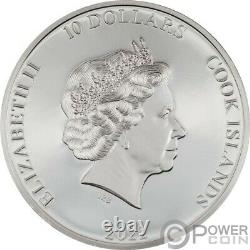 SENJUTSU Iron Maiden 2 Oz Silver Coin 10$ Cook Islands 2022