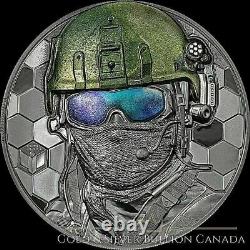 SPECIAL FORCES Real Heroes 3 Oz Silver Coin 20$ Cook Islands 2022