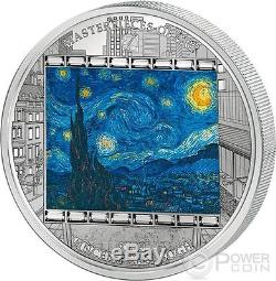 STARRY NIGHT Vincent Van Gogh 3 Oz Silver Coin 20$ Cook Islands 2015
