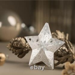 STARRY SKY Holiday Ornament 1 Oz Silver Coin $5 Cook Islands 2024
