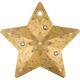 STARRY SKY Holiday Ornament Gilded 1 Oz Silver Coin $5 Cook Islands 2024