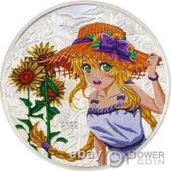 SUMMER Manga 1 Oz Silver Coin 5$ Cook Islands 2022