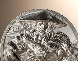 Samurai 5 oz silver coin proof Cook Islands 2025