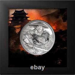 Samurai 5 oz silver coin proof Cook Islands 2025