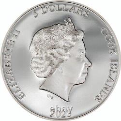 Second skin 1 oz silver coin Cook Islands 2023