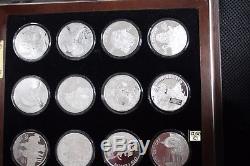 Set of 20 1997 $50 Cook Islands Sterling Silver Coins Comm. 20Cent. Of History