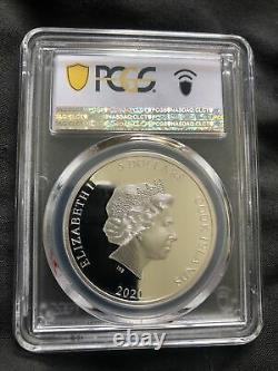 Silver 2020 Cook Islands chameleon PCGS PR69DCAM First Day Of Issue