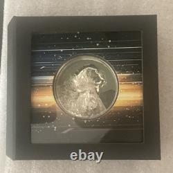 Silver burst 3 oz proof silver coin Cook Islands 2021