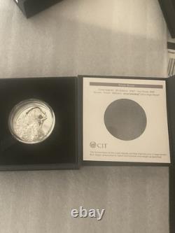 Silver burst 3 oz proof silver coin Cook Islands 2021