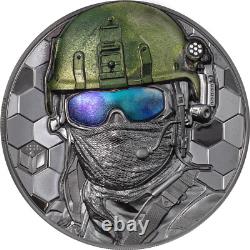 Special Forces Real Heroes 2022 Cook Islands $20 Silver Coin