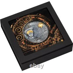 Steampunk 2020 $20 3 Oz Silver Antique Finish Cook Islands Coin Invest Trust