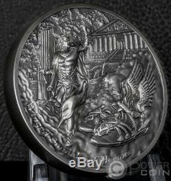 TALARIA Winged Hermes Mythology 2 Oz Silver Coins 10$ Cook Islands 2019