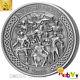 THE NORSE GODS 5 oz High Relief Antiqued Silver Coin Cook Islands 2016