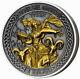 THOR Norse Gods 2 oz Silver Gold Plating Coin Cook Islands 2020
