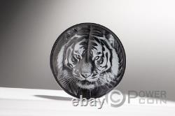 TIGER Black and White 1 Oz Silver Coin 5$ Cook Islands 2025