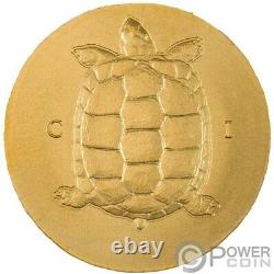 TORTOISE Numismatic Icons Gold Coin 5$ Cook Islands 2022
