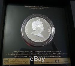 TUTANKHAMUN 1/4oz Gold 3oz Silver Coin $20 Masterpieces of Art Cook Islands 2011
